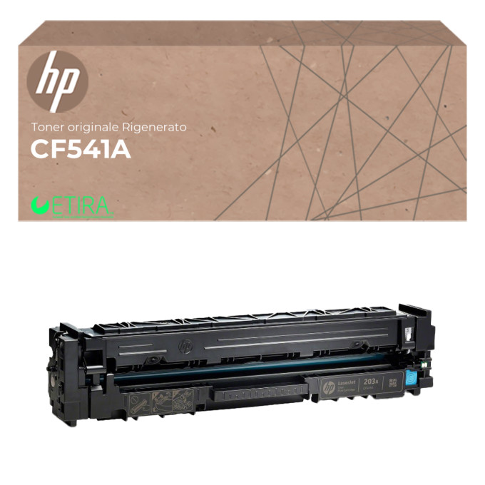 Toner Originale RIgenerato HP CF541A 203A Ciano Toner Originale RIgenerato HP CF541A 203A Ciano