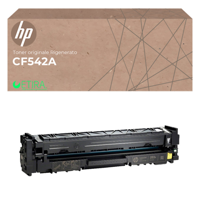 Toner Originale RIgenerato HP CF542A 203A Giallo Toner Originale RIgenerato HP CF542A 203A Giallo