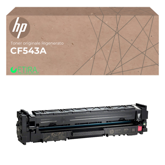 Toner Originale RIgenerato HP CF543A 203A Magenta