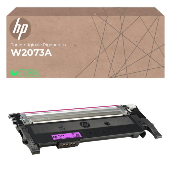 Toner Originale Rigenerato HP W2073A 117A Magenta Toner Originale Rigenerato HP W2073A 117A Magenta