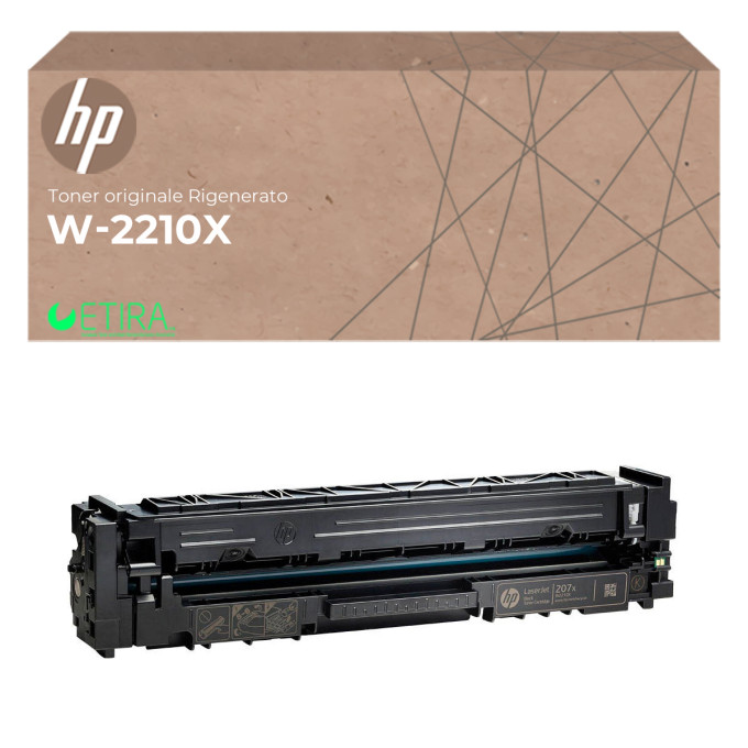 Toner Originale Rigenerato per HP W2210X 207X Nero