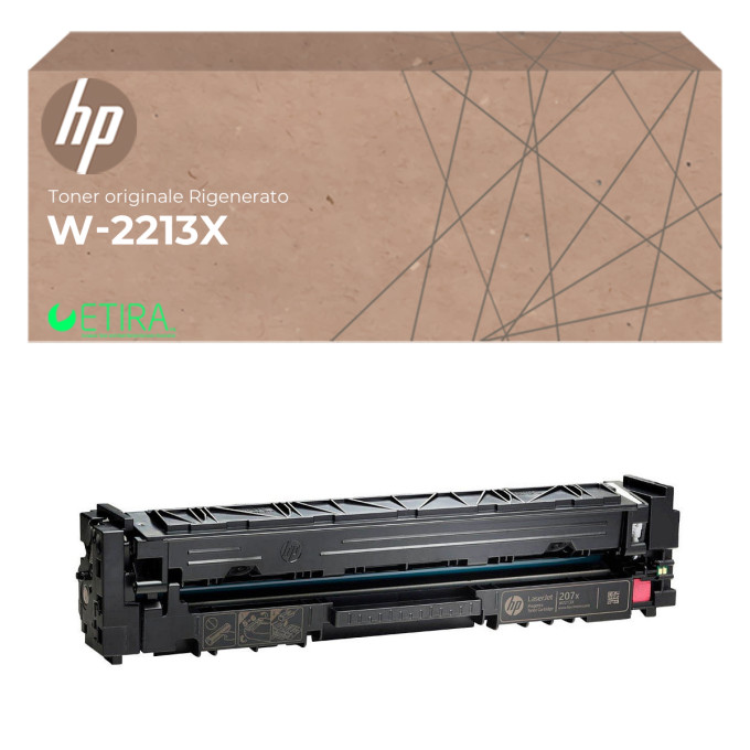 Toner Originale Rigenerato per HP W2213X 207X Magenta
