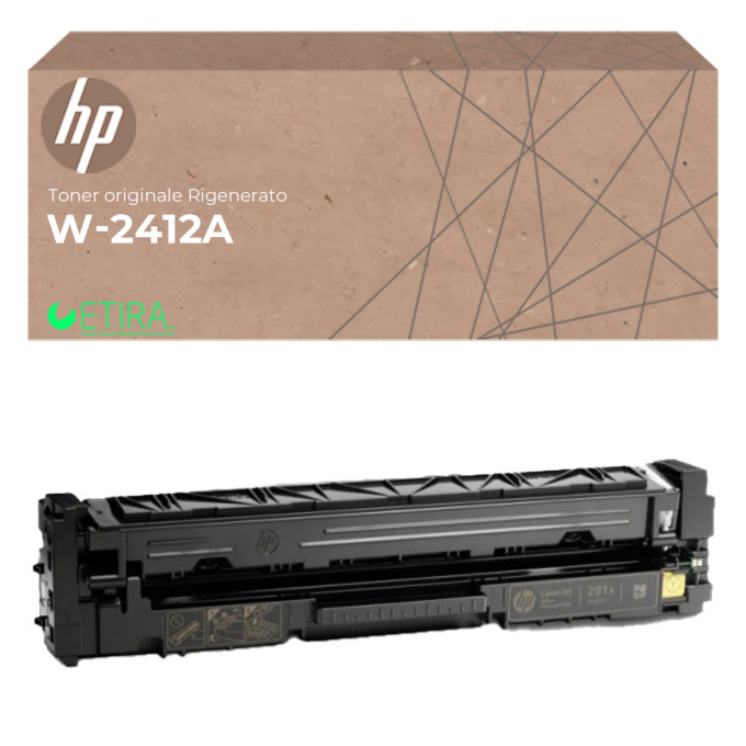 Toner Originale Rigenerato per HP W2412A 216A Giallo CON CHIP