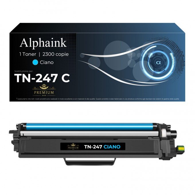 Toner Brother TN-247-C Ciano CON CHIP Compatibile