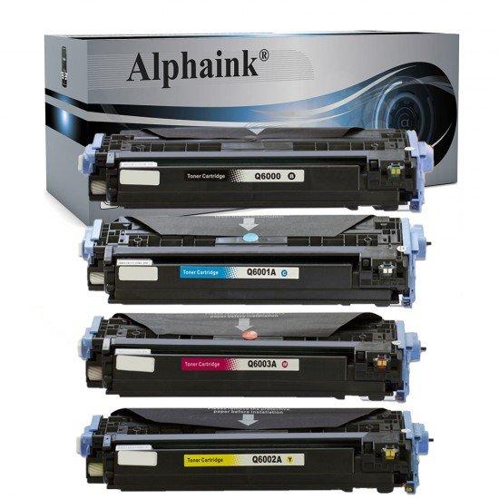 4 Toner HP Q6000A-01A-02A-03A Nero + Colore Compatibili 4 Toner HP Q6000A-01A-02A-03A Nero + Colore Compatibili
