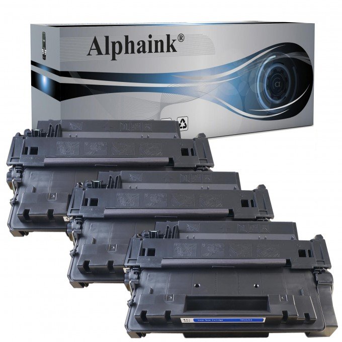 3 Toner HP CE255X 55X Nero Compatibili