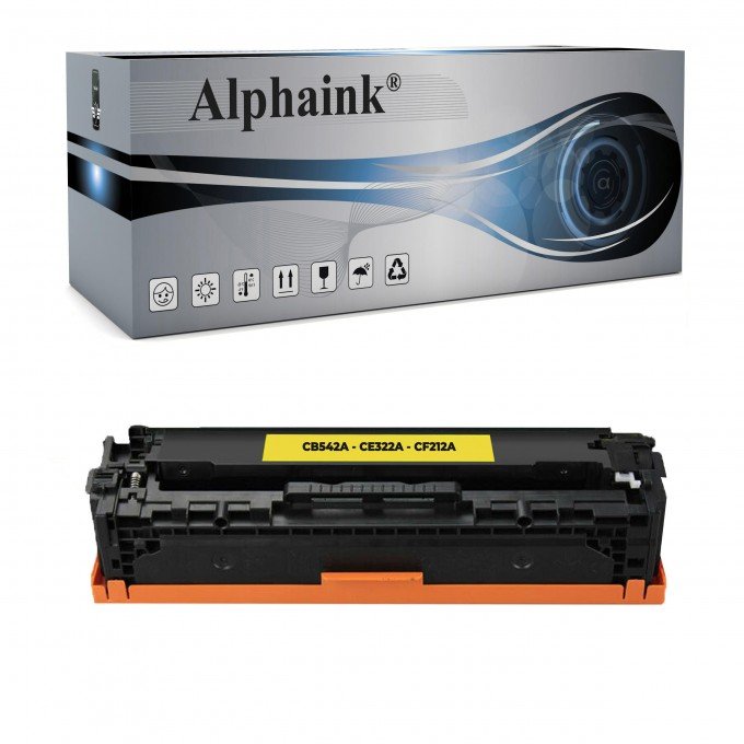 Toner HP CB542A-CE322A-CE212A Giallo Rigenerato