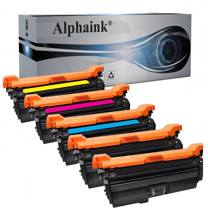  5 Toner HP CE260A Nero Compatibile