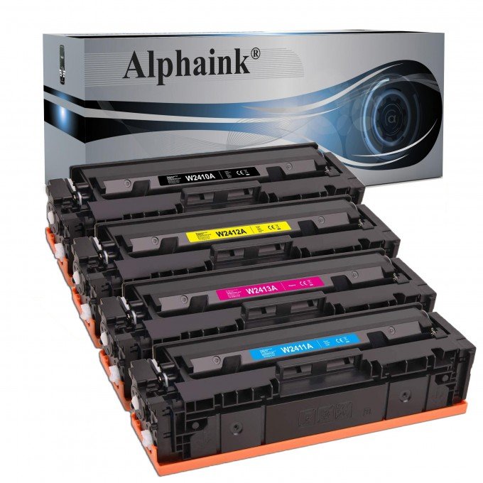 4 Toner per HP W2410A 216A  Nero + Colore NO CHIP Compatibile