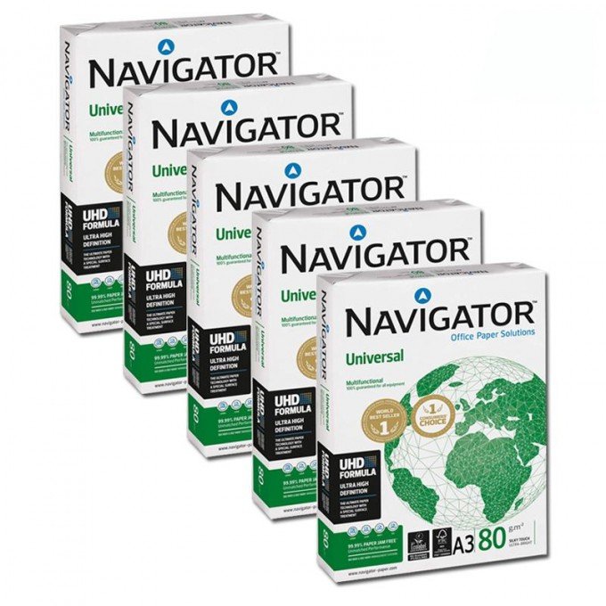 Carta A3 Navigator 80 gr - 5 risme