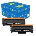 10 Risme di carta A4 + 2 Toner Brother TN-2420