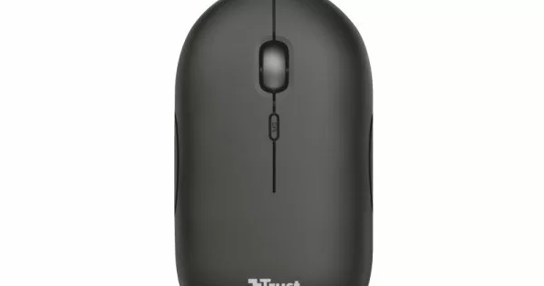 Mouse wireless ricaricabile, mouse Bluetooth, dual mode ultra-sottile /  silenzioso (800-1200-1600), nero