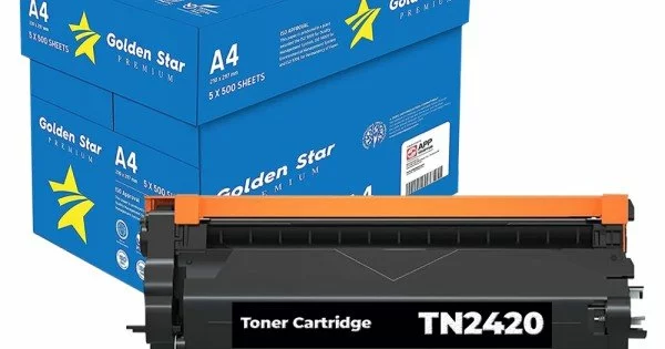 Compra 5 Risme di carta A4 + 1 Toner Brother TN-2420 con chip compatibile -  Alphaink