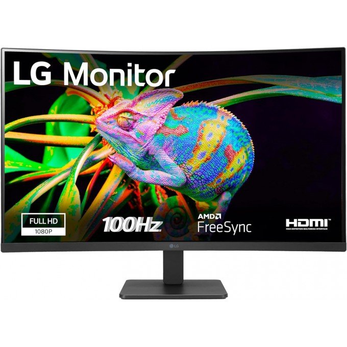 LG Monitor LED 31.5" Curvo LED FullHD 100Hz FreeSync - Risposta 5ms - Angolo di visione 178º - 16:9 - HDMI, VGA - VESA 100x100