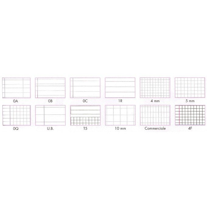 Quaderno One Color con spirale formato A5 - Blasetti Rigatura 1R - Confezione da 5 - 80gr