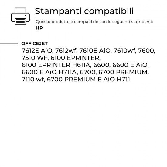 Cartuccia HP 932 XL BK CN053AE BK Nero Compatibile