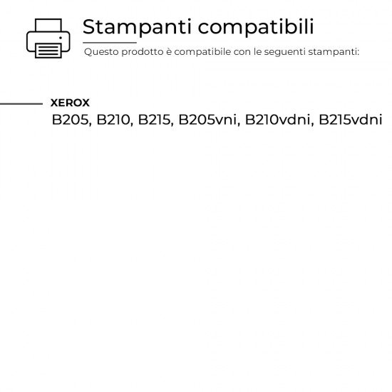3 Toner Xerox B205 / B210 / B215 (106R04346) CON CHIP Compatibile 