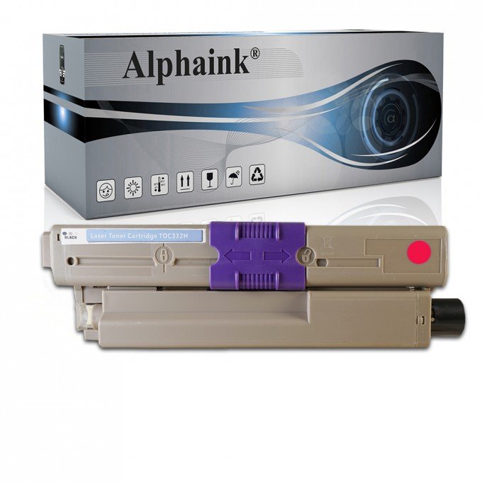 Toner OKI C332H-M 46508710 Magenta Compatibile