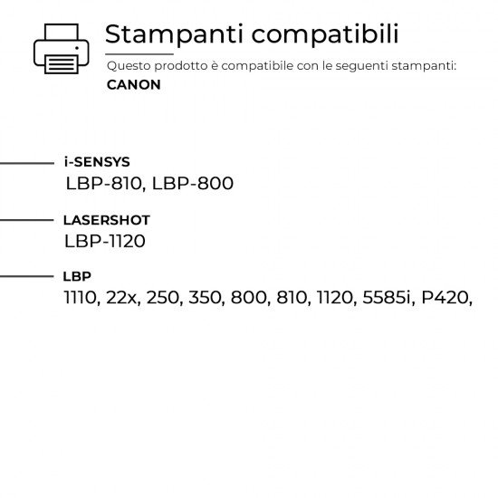 2 Toner Canon C4092A 1550A003 Nero Compatibili