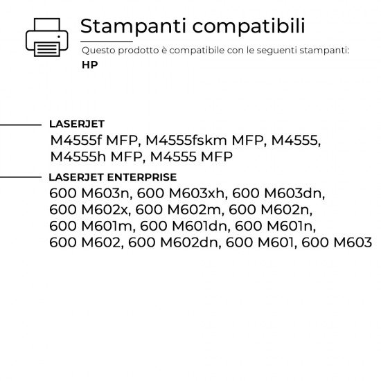 Toner HP CE390X 90X Nero Compatibile
