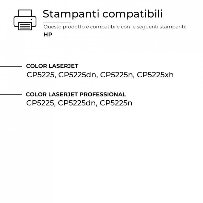 Toner HP CE742A 370A Giallo Compatibile