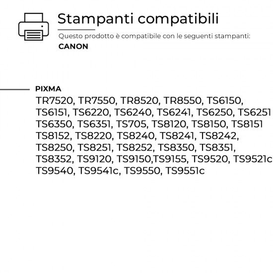 Cartuccia Canon CLI-581 XXL 1998C001 Nera con CHIP Compatibile