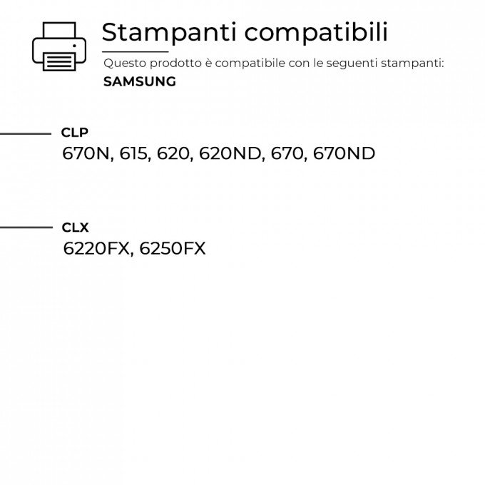 4 Toner Samsung CLT-5082L Nero + Colore Rigenerati