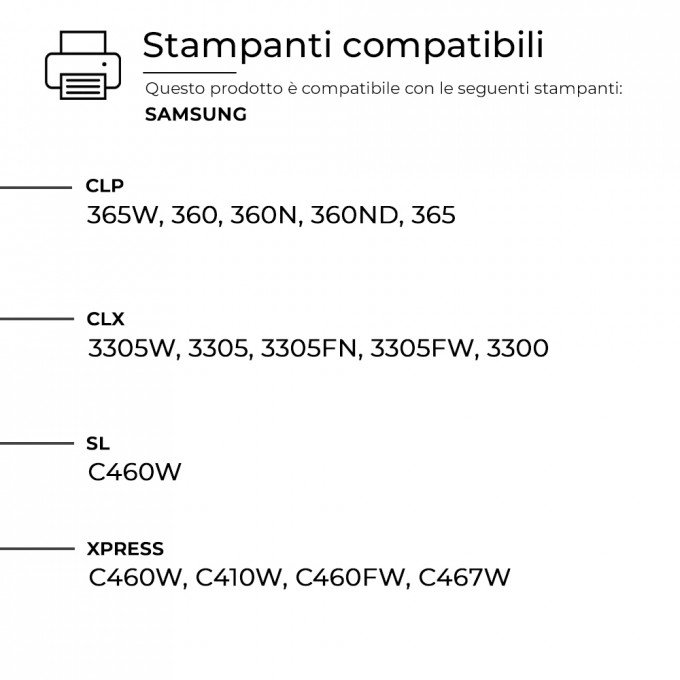 Toner Samsung CLT-M406S SU252A  magenta Compatibile