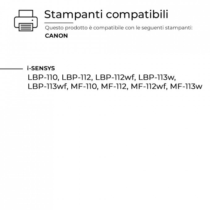 Tamburo Canon CRG-049 2165C001 Compatibile