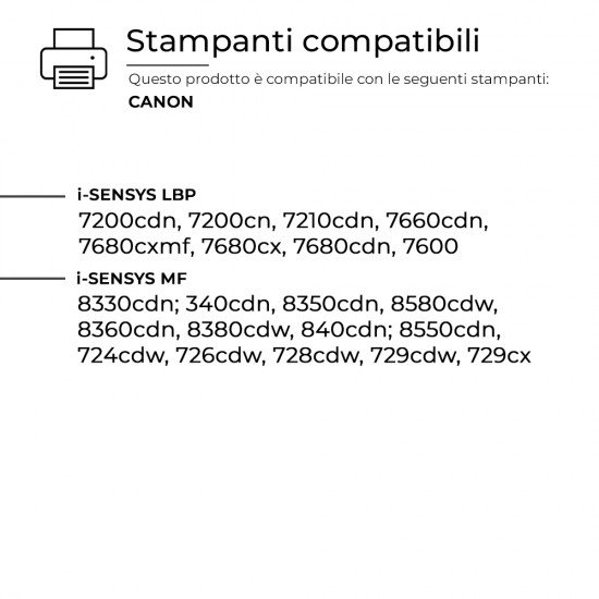 Toner Canon CRG718C 2661B002 Ciano Rigenerato