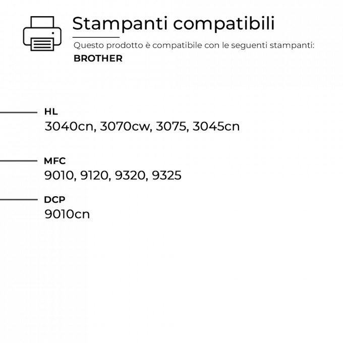 Tamburo per Brother DR-230-C Ciano Compatibile con TN-230C