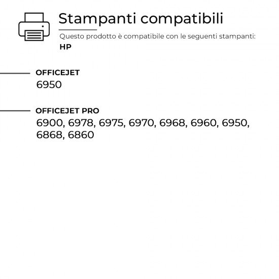 Cartuccia HP 903XL-BK T6M15AE Nera Compatibile