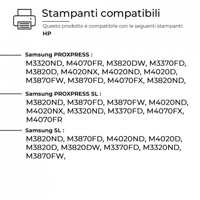 3 Toner Samsung MLT-D203L SU897A Nero Compatibili