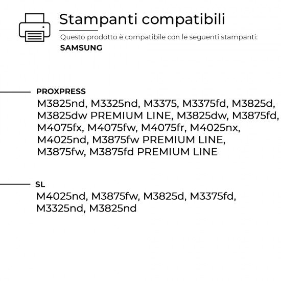 Toner Samsung MLT-D204L SU929A Nero Compatibile