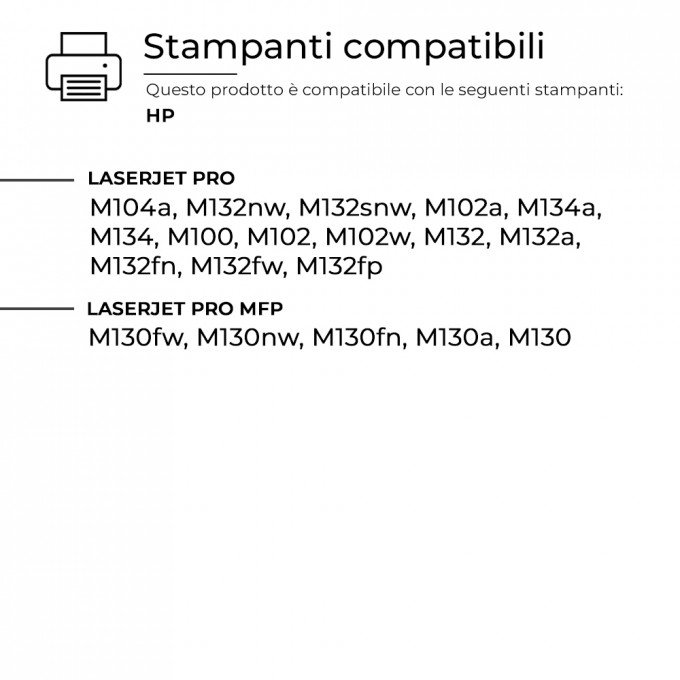 2 Toner HP CF217XL 17XL Nero Compatibile