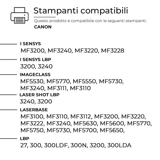Toner Canon EP27 Nero Compatibile