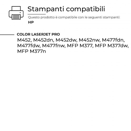 Toner HP CF413X 413X Magenta Compatibile