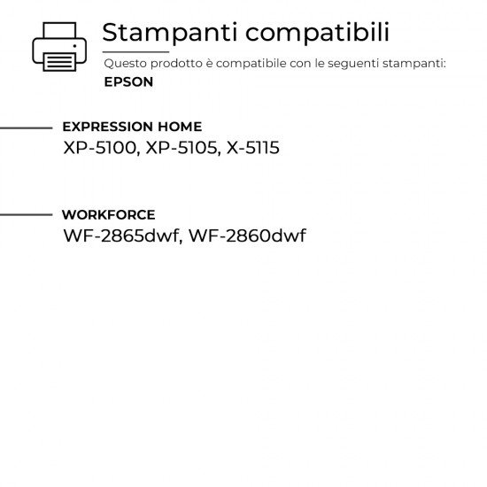 10 Cartucce Epson T502XL C13T02W64020 Nero + Colore Compatibili