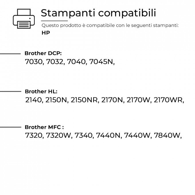 2 Toner Brother TN-2120 Nero Compatibili