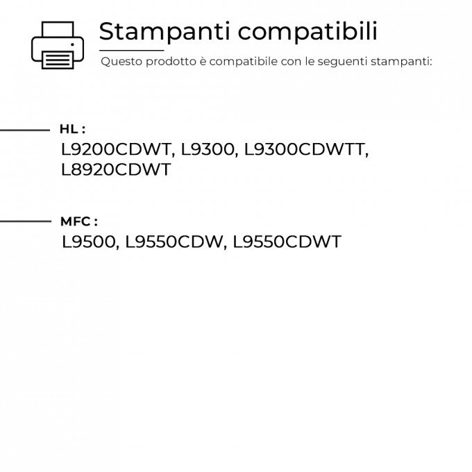 Toner Brother TN-900C TN 900 Ciano Compatibile