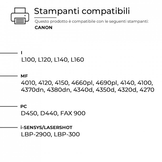 Toner Canon Q2612X 703 FX10 Nero Compatibile