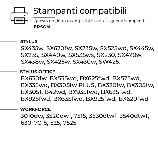 Cartuccia Epson T1293 C13T12934010 Magenta Compatibile