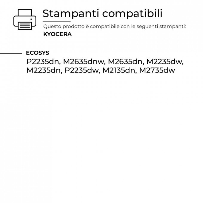 2 Toner Kyocera Mita TK-1150 1T02RV0NL0 Nero Compatibile