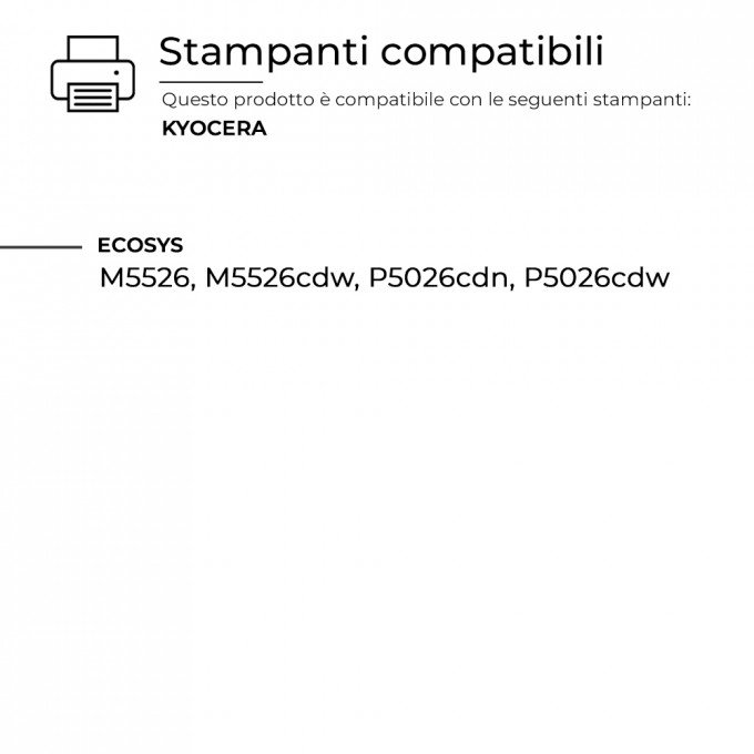 Toner Kyocera TK-5240-BK 1T02R70NL0 Nero Compatibile