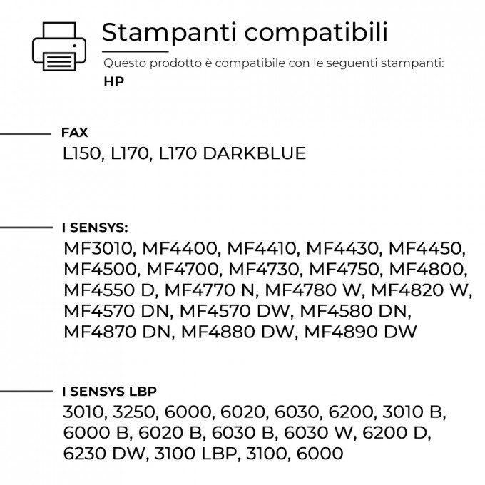 2 Toner Canon XL CE285A-CE278A-CB435A-CB436A Nero Compatibile