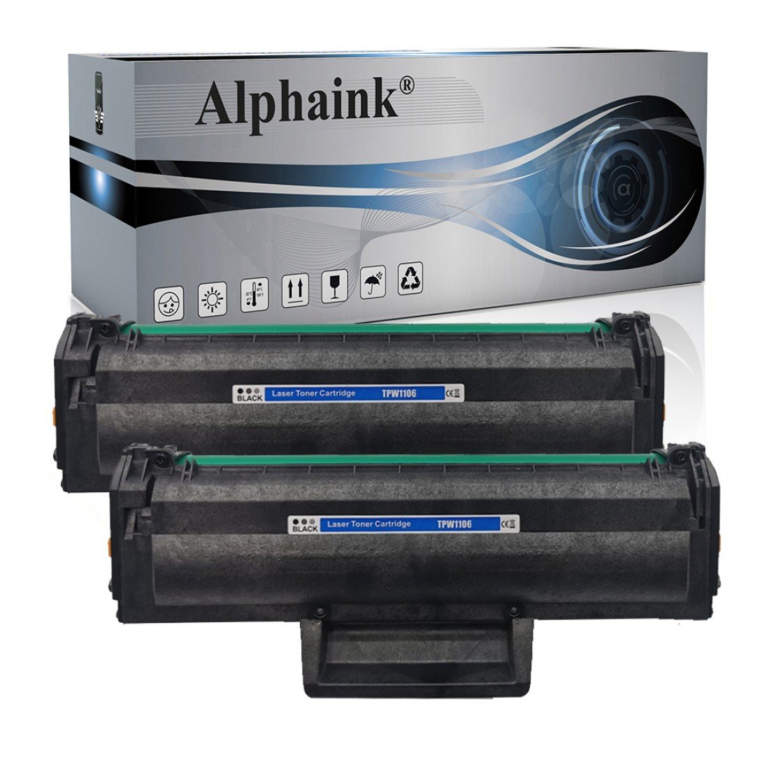 Miglior prezzo 2 Toner Hp W1106A Nero CON CHIP compatibile – Alphaink