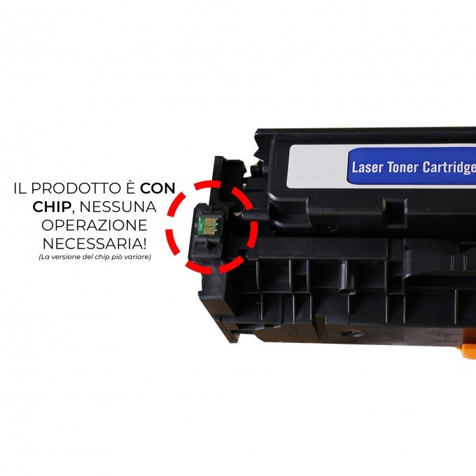 4 Toner HP W2030A-3A 415A Nero + Colori con CHIP Compatibili