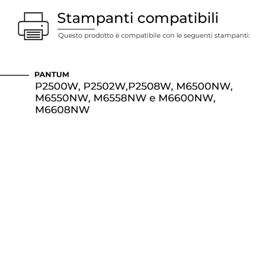 3 Toner Pantum PA-210X CON CHIP nero compatibile