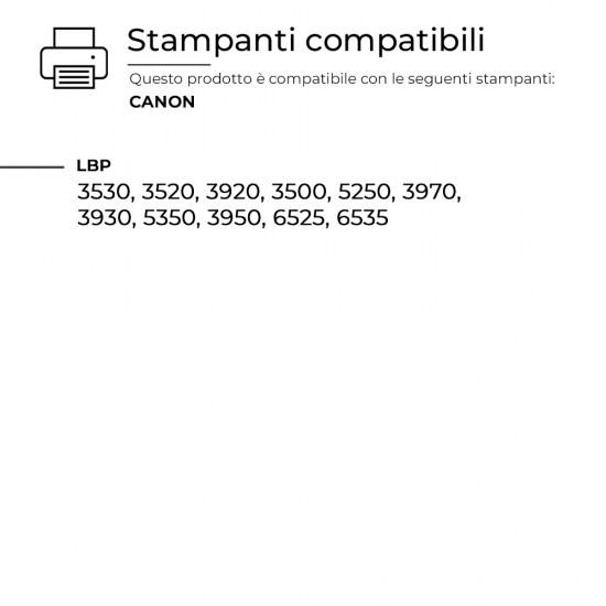 Toner Canon C-Q7516A CRG-309 Nero Compatibile
