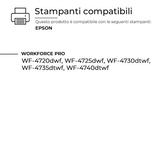5 Cartucce Epson T-35 C13T35864010 Nero + Colore Compatibili 
